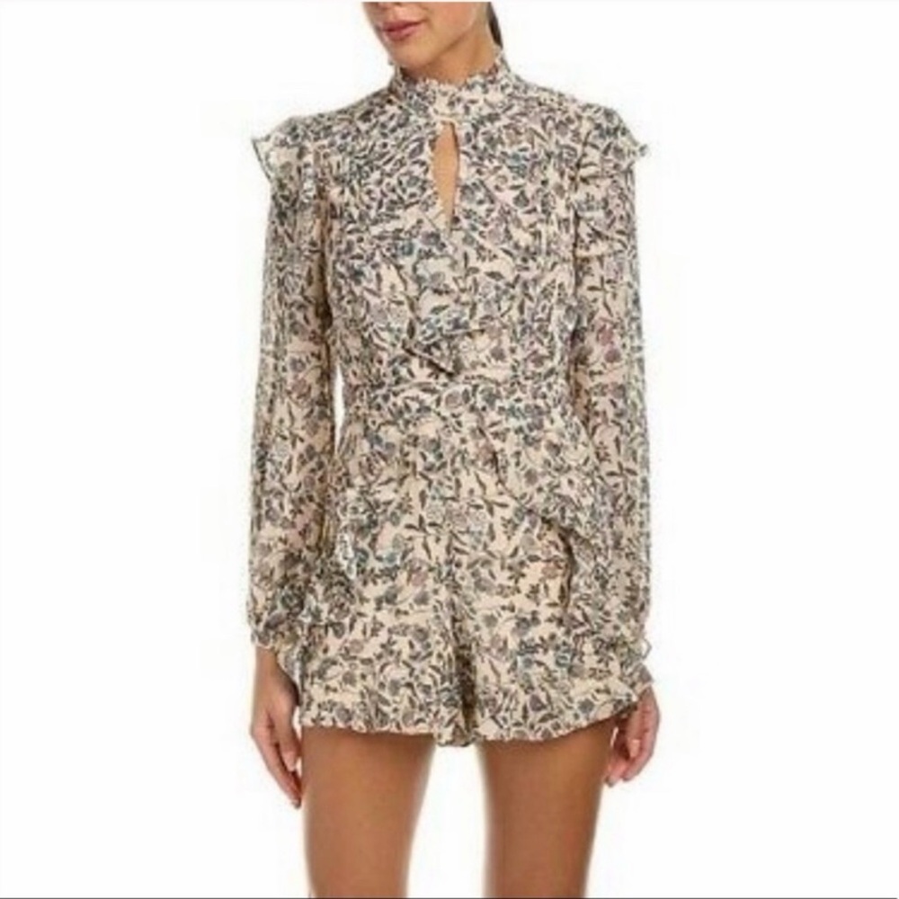 Bardot Folk Floral Ruffled Romper 6